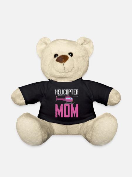 Helikopter Mama Kinder Mutter Eltern - Teddy - Schwarz