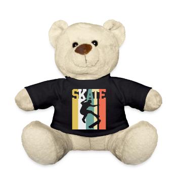 Skaten Skater Skate Vintage - Teddy - Schwarz - Vorne