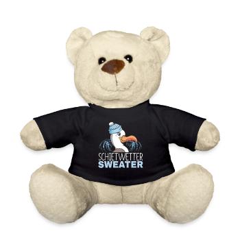 Hamburg Moin Digga Norddeutsch Hamburger Geschenk - Teddy - Schwarz - Vorne