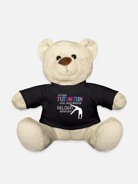 Turnen Handstand Spruch Trainer - Teddy - Schwarz