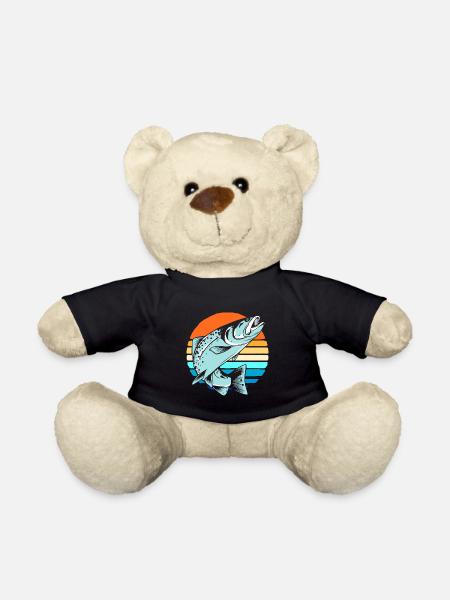 Angeln Fischen - Teddy - Schwarz