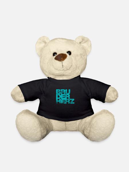 Bruderherz Bester Bruder der Welt Geschenkidee - Teddy - Schwarz