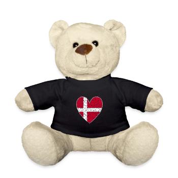 Dänemark Herz - Teddy - Schwarz - Vorne