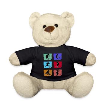 Stunt scooter skater stunt kick scooter stunt scooter - Teddy Bear - black - Front