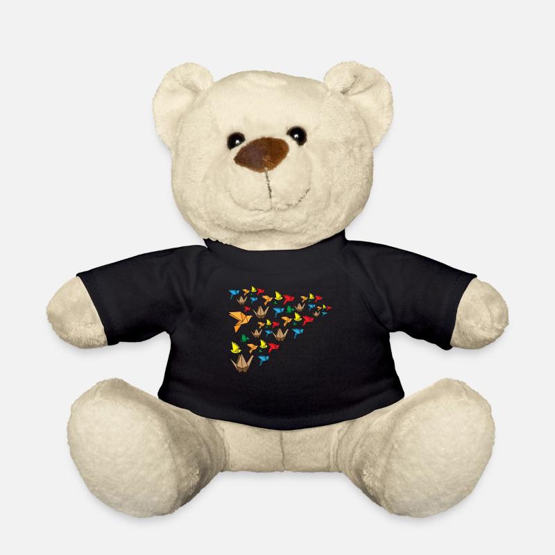oiseaux japonais conception pour un homme heureux - Nounours - noir