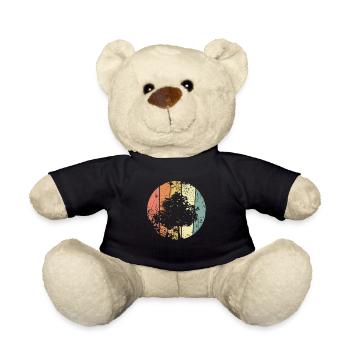 Environmental protection tree retro climate protection - Teddy Bear - black - Front