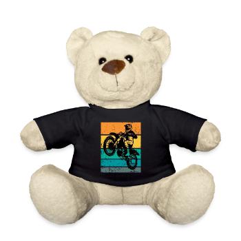 Supercross Offroad Enduro Motocross Geschenk - Teddy - Schwarz - Vorne
