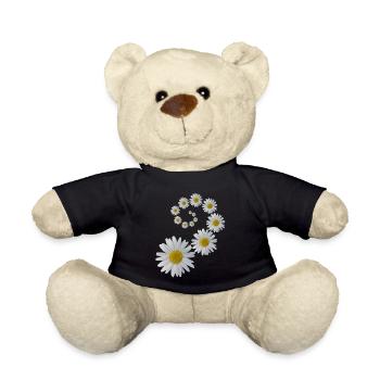 Margeriten Blume, Blumen, Blüte, floral, blumig - Teddy - Schwarz - Vorne