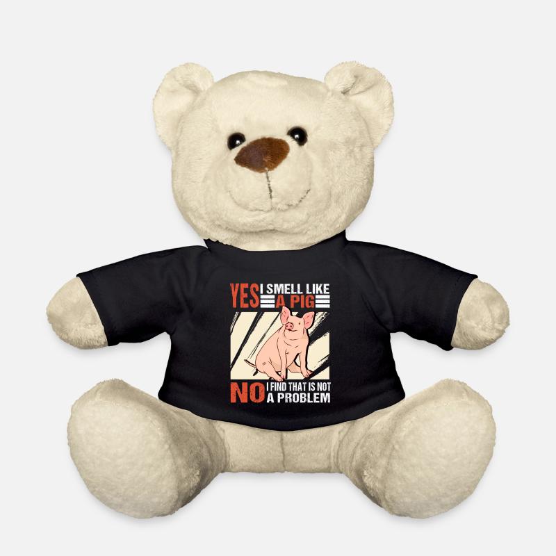 Cochons les cochons sentent l’odeur - Nounours - noir