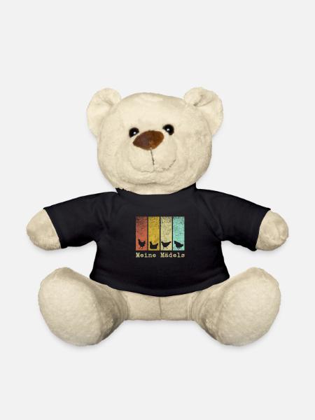 Hühner - Meine Mädels - Chicken Design - Teddy - Schwarz
