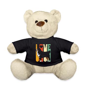 Love Bernese Mountain Dog T Shirt Retro Love Berne - Nounours - noir - Devant