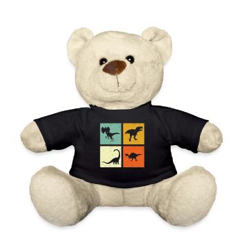 Dino Dinosaur - Teddy Bear - black - Front