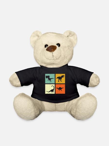 Dino Dinosaurier - Teddy - Schwarz