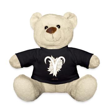 Aries Aries zodiac sign Astrology - Teddy Bear - black - Front