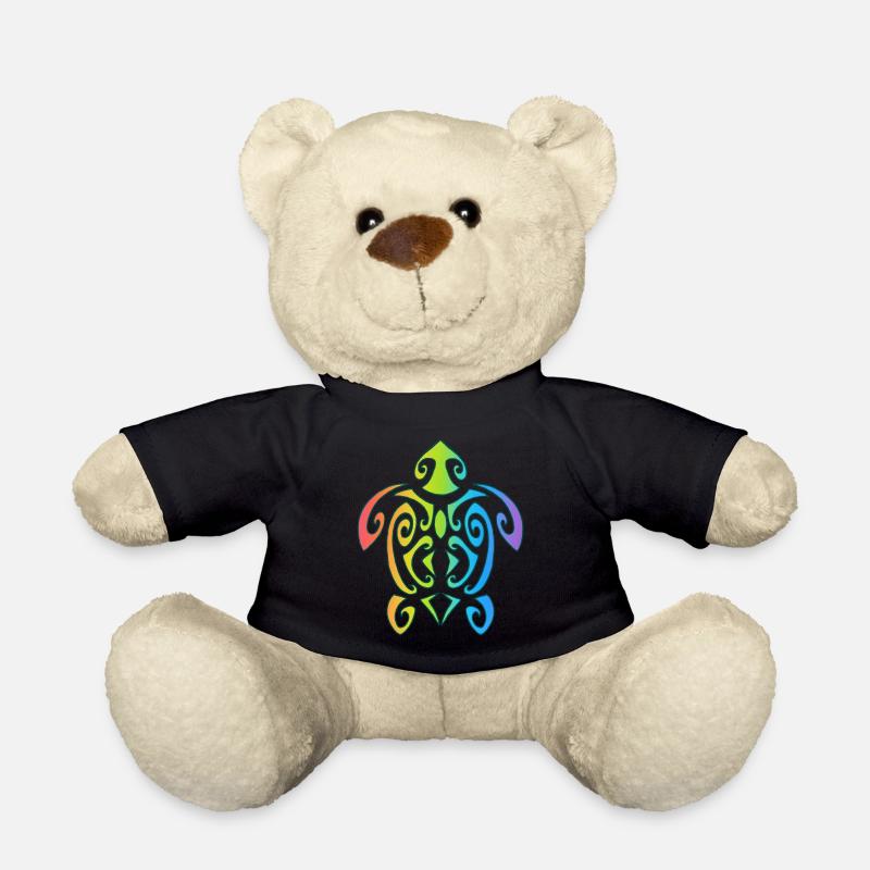 Tortue polynésienne arc-en-ciel - Nounours - noir
