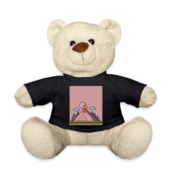 Vulkanausbruch Supervulkan Eruption Lava - Teddy - Schwarz - Vorne
