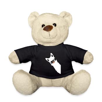Lama Llama Alpaga avec lunettes de soleil - Nounours - noir - Devant