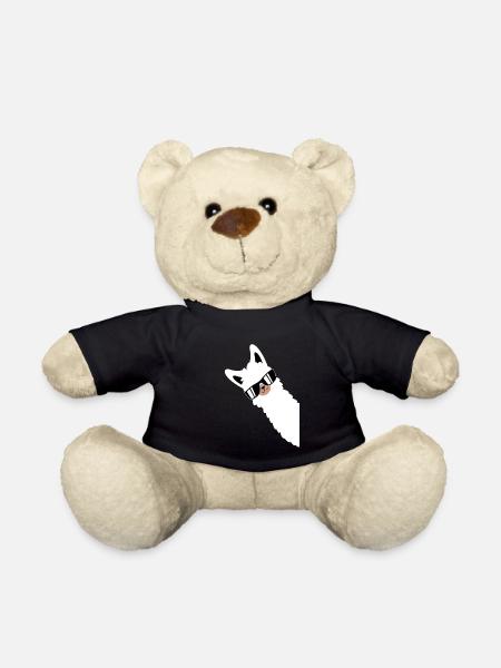Lama Llama Alpaga avec lunettes de soleil - Nounours - noir