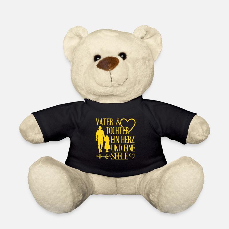 Vater und Tochter Geschenk - Teddy - Schwarz