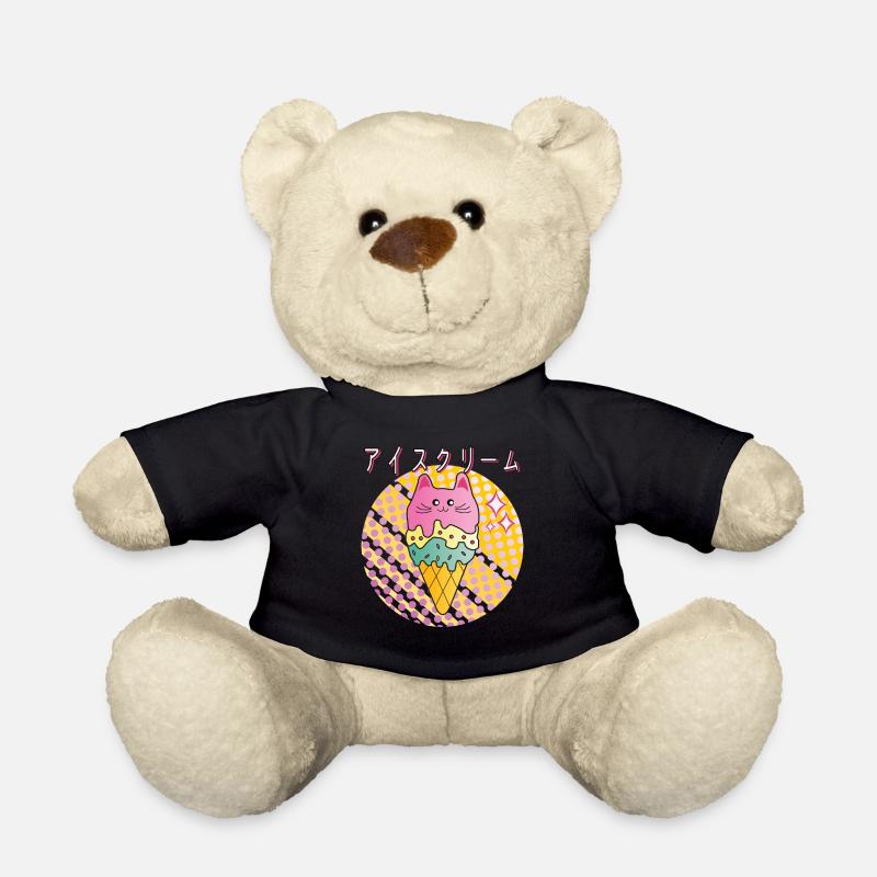 Kawaii Ice Cream - Teddy Bear - black