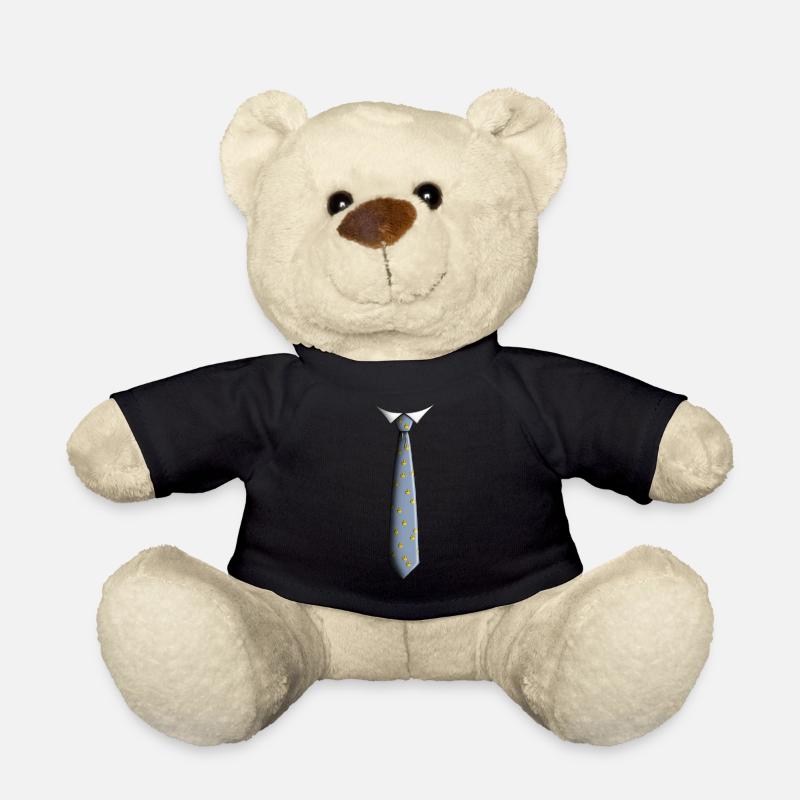 Tie with ducks - Teddy Bear - black