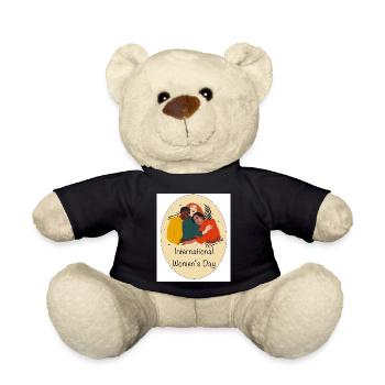International Womes Day - Teddy - Schwarz - Vorne
