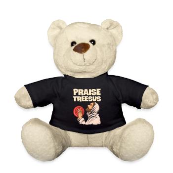 Wurfsport Design für einen Discgolf Spieler - Teddy - Schwarz - Vorne