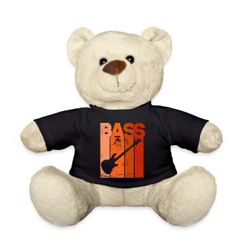 Basse guitare Guitariste Band Musique Instrument Musique - Nounours - noir - Devant