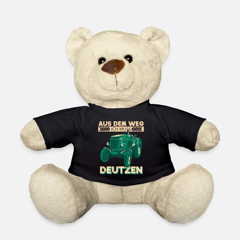aus dem weg ich muss deutzen Traktor Deutz Köln - Teddy - Schwarz