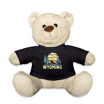 Wyoming Vintage Naturliebhaber Wyomingite Berge - Teddy - Schwarz - Vorne