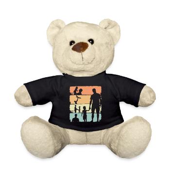 Patenonkel Geschenk | Onkel Geschenkidee - Teddy - Schwarz - Vorne