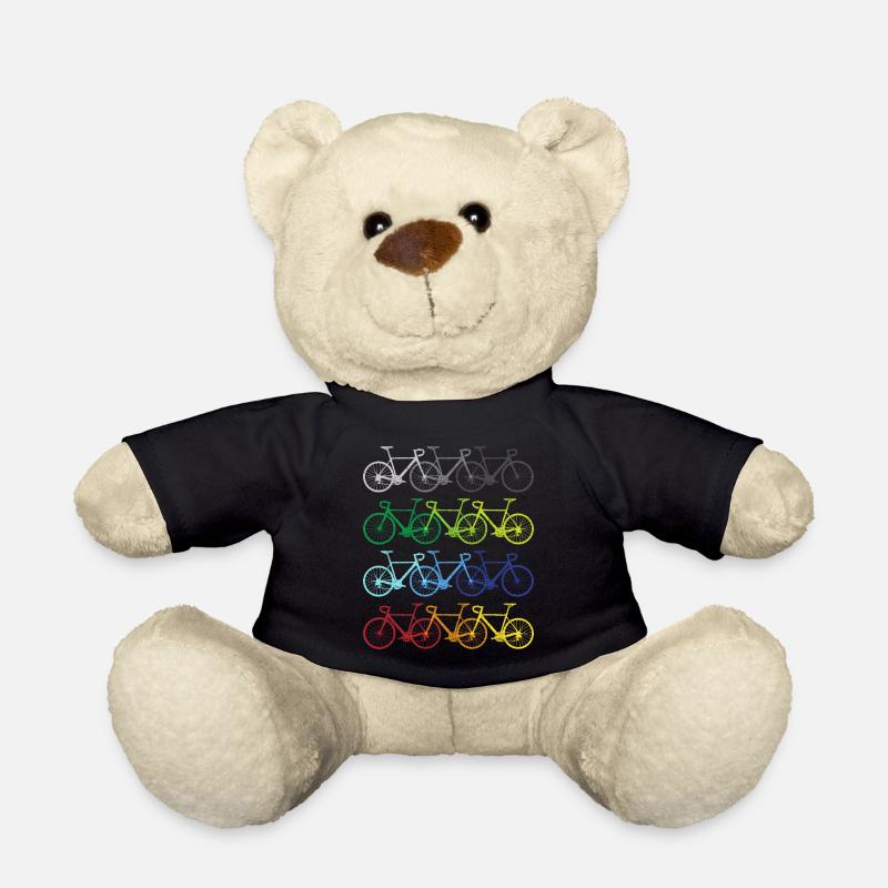 Fahrräder Regenbogen Fahrradfahrer Radfahrer - Teddy - Schwarz