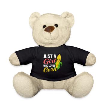 Mais Auf Dem Cob Tag Mädchen Lustig Mais Meme - Teddy - Schwarz - Vorne