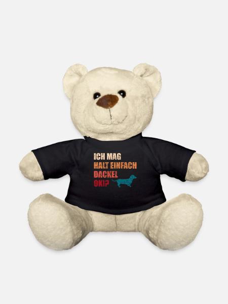 Dackelhund Dackel Hund Lustiger Spruch Geschenk - Teddy - Schwarz