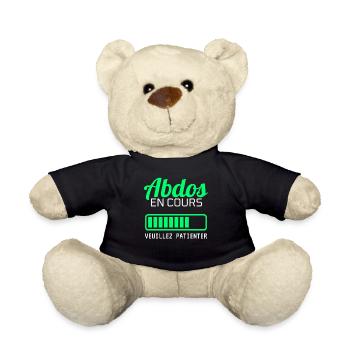 ABDOS idée cadeau humour - Nounours - noir - Devant