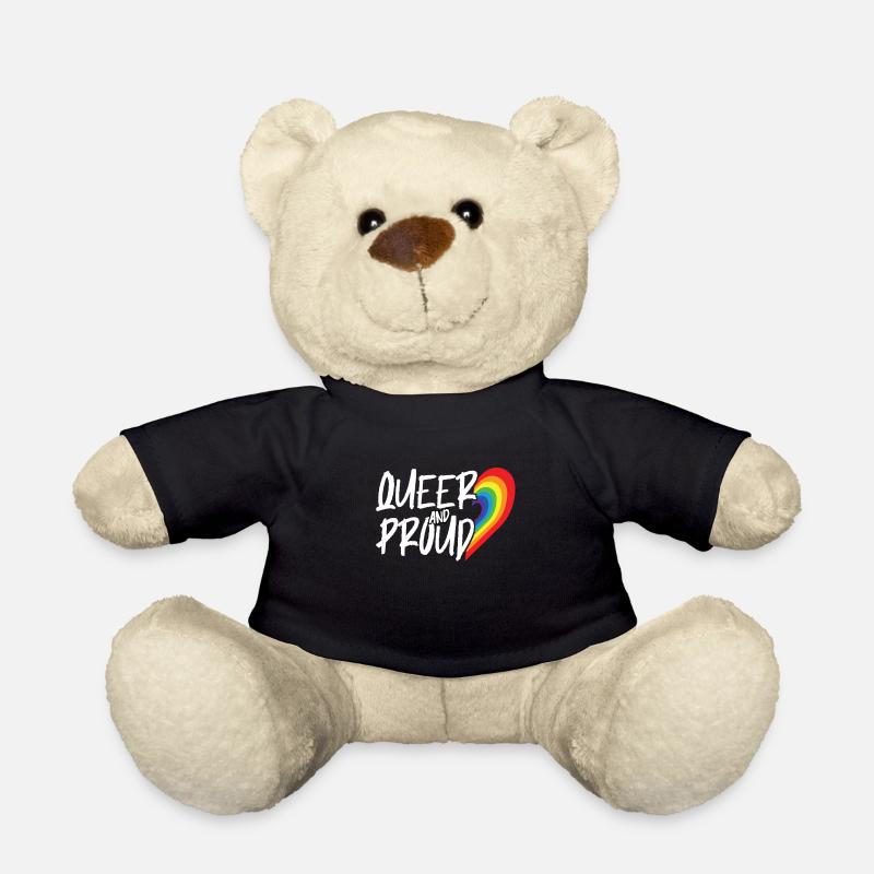 Queer Proud Lesbian Bisexual Trans Gay Pride - Teddy - Schwarz
