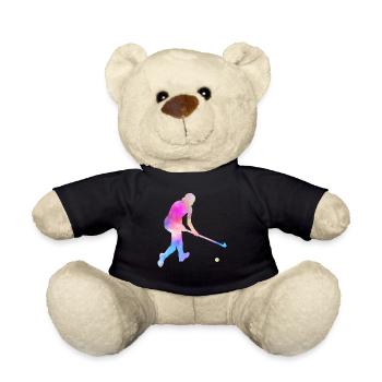 Hockey hockey de hockey cadeau de joueur équipe - Nounours - noir - Devant