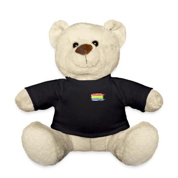 LGBT Flag Rainbow Flag Pride Gay Gay - Teddy Bear - black - Front