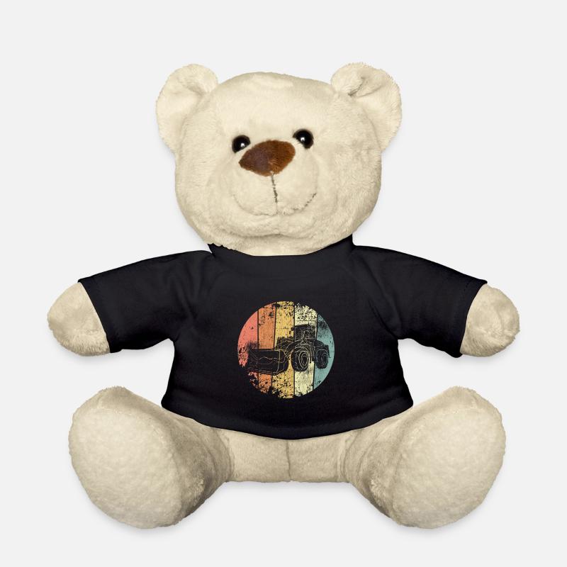 Radlader vintage Baustelle - Teddy - Schwarz
