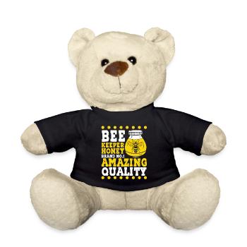 Bee Keeper Honey Amazing Quality Apiculture Abeille - Nounours - noir - Devant