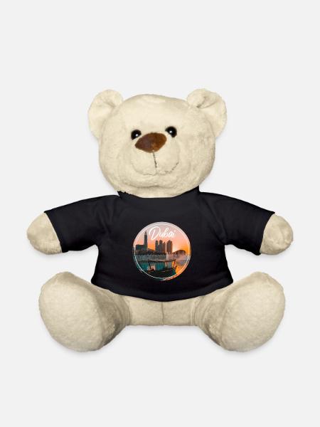Dubai Sonnenuntergang Skyline Boot - Teddy - Schwarz