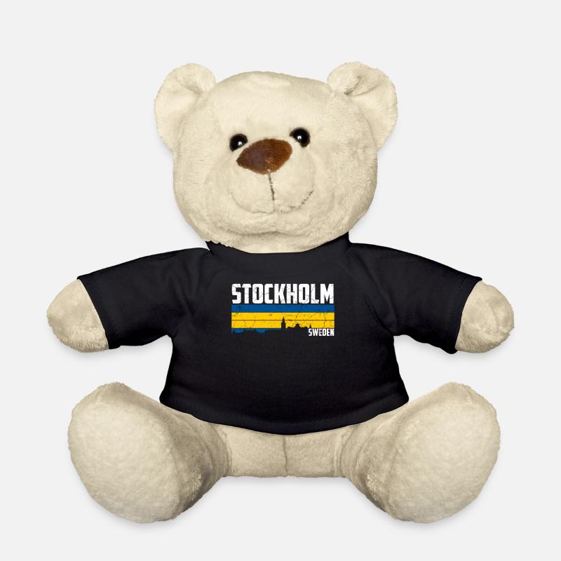 Stockholm Skyline - Teddy - Schwarz