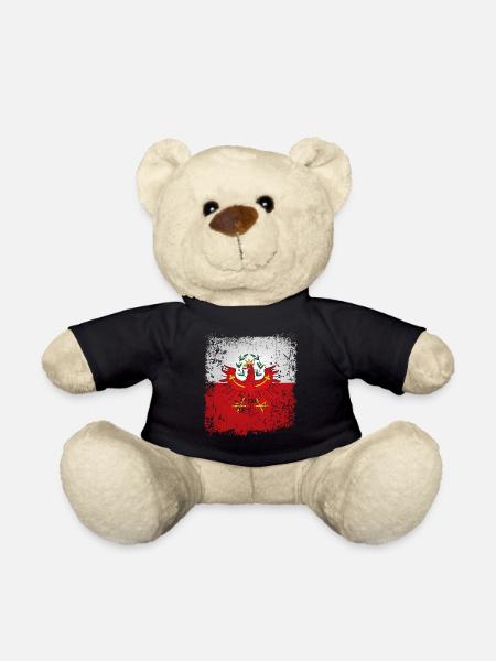 Tirol Tiroler Adler Wappen Retro Fahne Flagge - Teddy - Schwarz