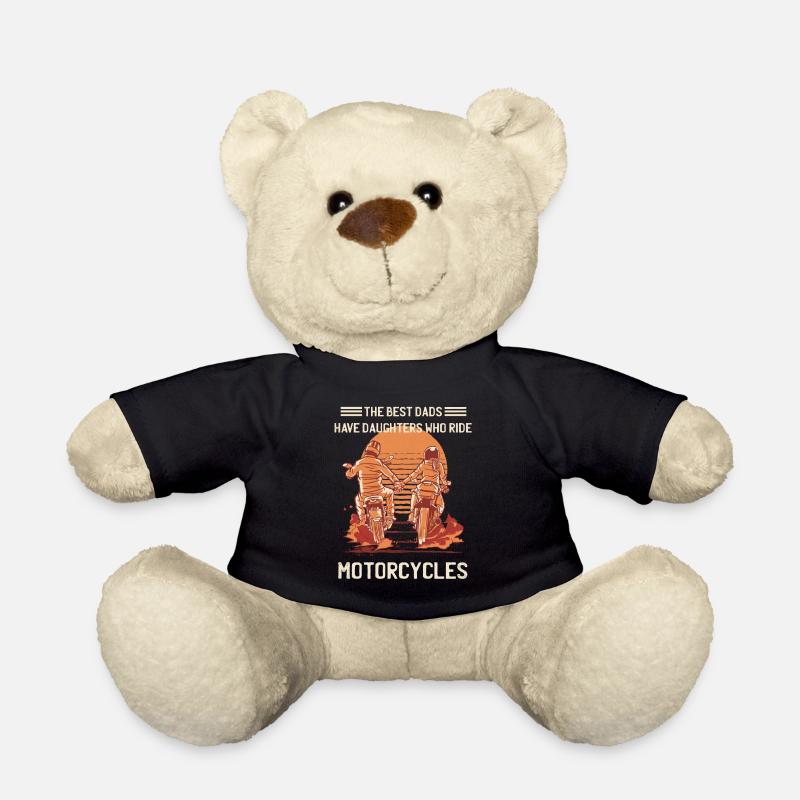 Les meilleurs papas ont des filles qui roulent à moto - Nounours - noir