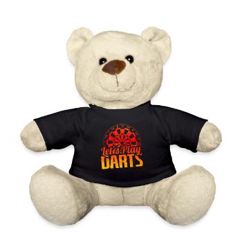 Dart player dart player gift - Teddy Bear - black - Front