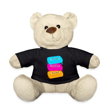 Seife Seifenherstellung DIY - Teddy - Schwarz - Vorne