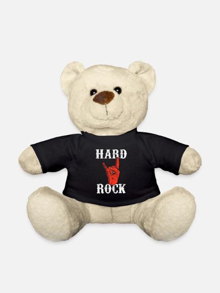 hard rock - Teddybjørn - sort