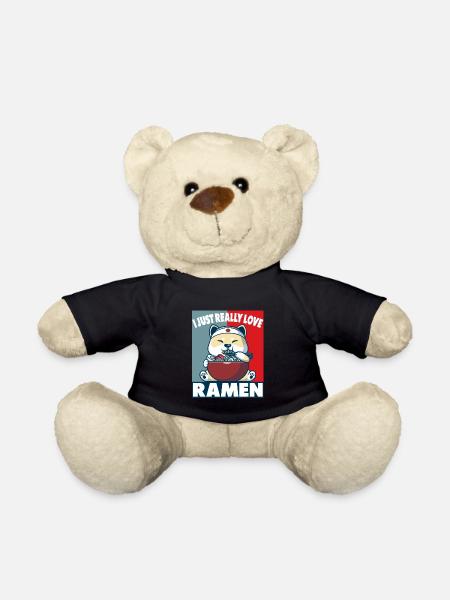 Wave Japanese Ramen Noodle Dog - Teddy - Schwarz