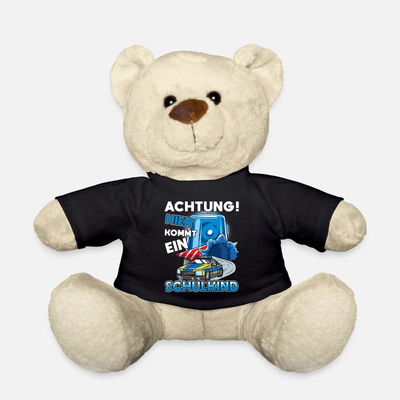 Einschulung Polizei Kindergarten Abschied - Teddy - Schwarz