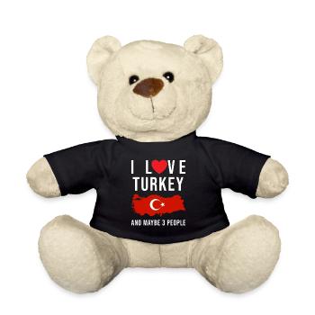 Türkei Ich liebe Türkei - Teddy - Schwarz - Vorne
